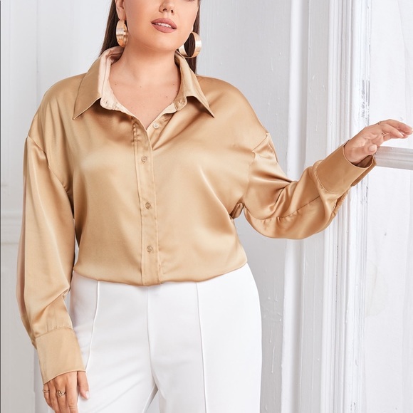 SHEIN Golden brown long sleeve - Picture 2 of 6
